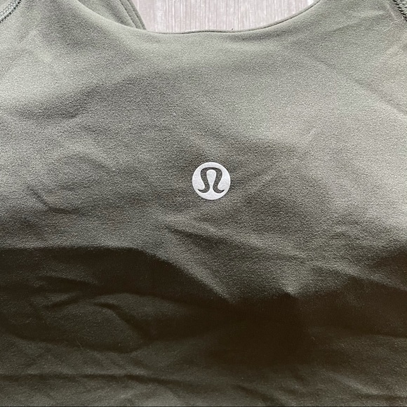 Sold Lululemon Align Cropped Tank Top - Dark Olive - Picture 4 of 5